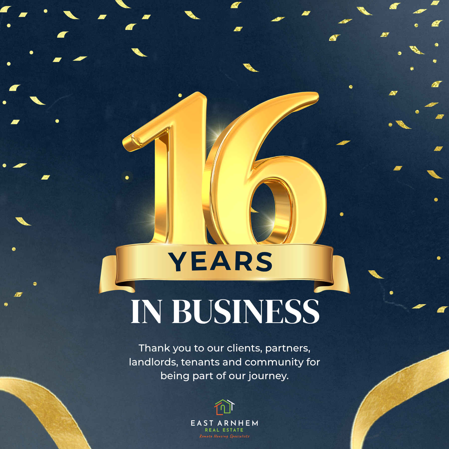 16 Years in Business - EARE Turns 16